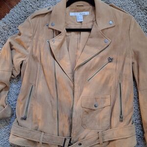 Rezrekshn By Esther Chen suede jacket